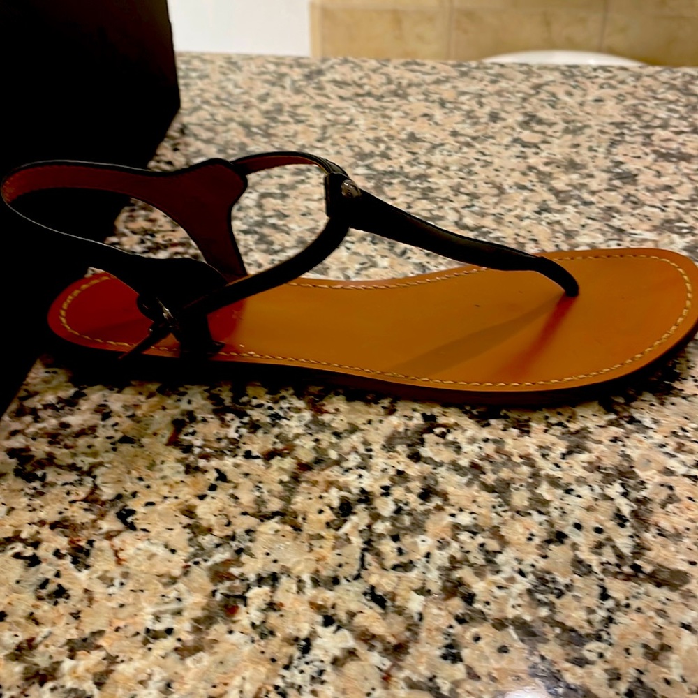 Coach black sandals